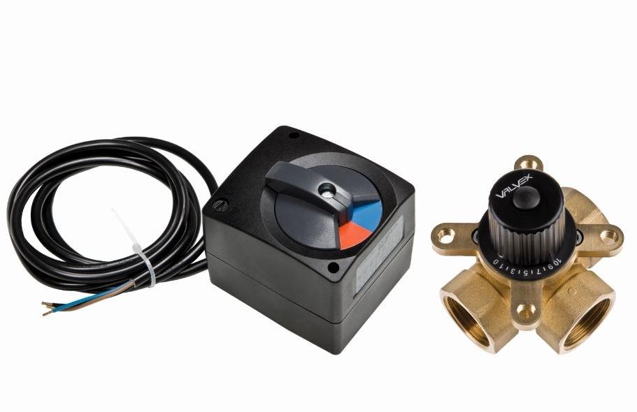 V-MIX ST 10/230 kit: actuator + 3-way mixing valve