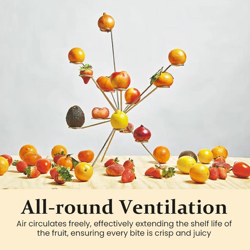 Practical Personality Exploding Fruit Bowl Simple Metal Round Fruit Bowl Holiday And Festival Party Desk Ornaments Decoration