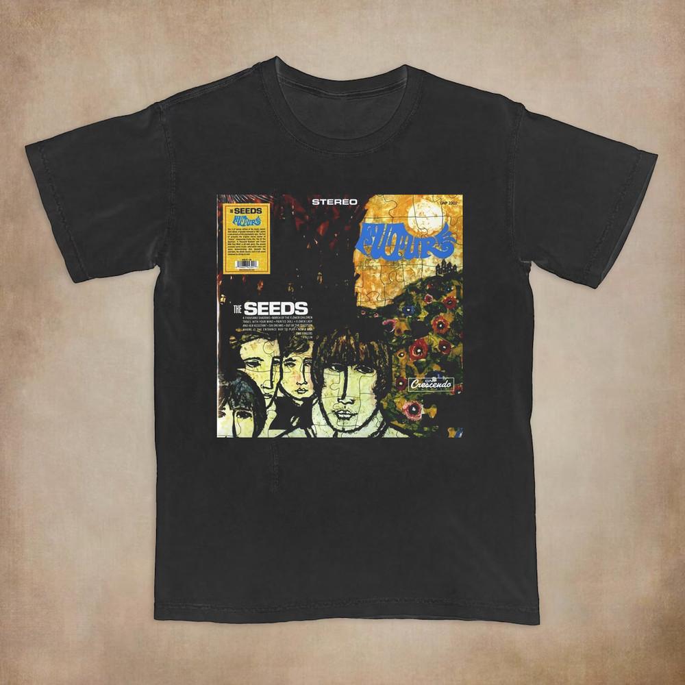 The Seeds Band Future Album Black Cotton  Full Size S-5XL Unisex T-Shirt L
