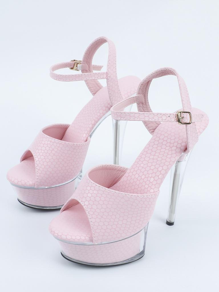 Women's Platform Sandals Super High Heels 15CM Thin Heel Waterproof Table Sandals Crystal Wedding Shoes LFD-190-A15