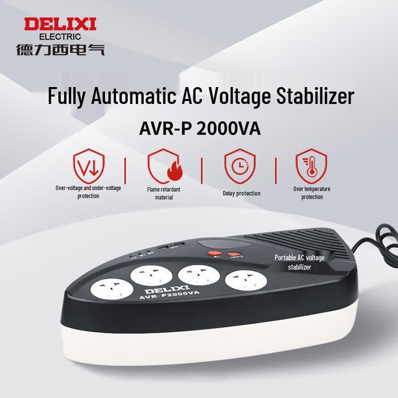 Delixi Portable AC Voltage Stabilizer 500VA/300W