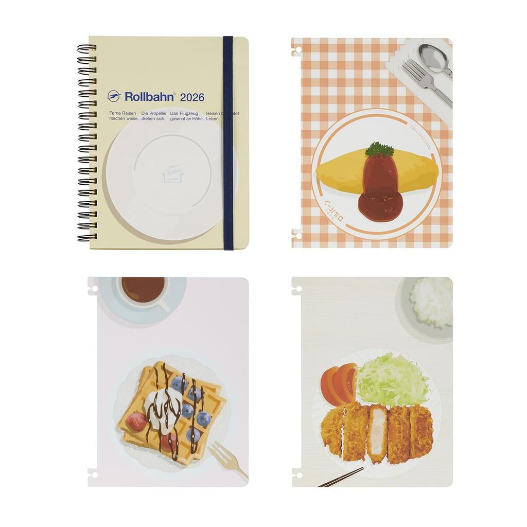 Planner 2026 Edition Starting October Rollbahn Trois L Monthly Planner [Delfonics / 2025] (B (Food))