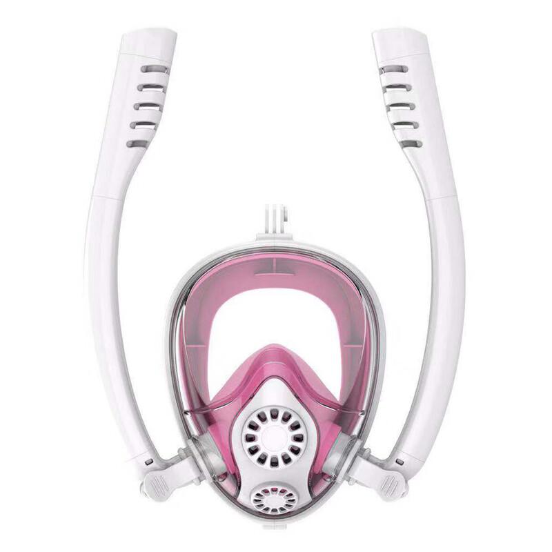 Full Face Snorkeling Mask with Dual Dry Tube