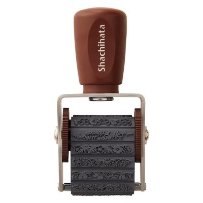 Shachihata Rotating Decoration Stamp, Plant, NRD-13A1