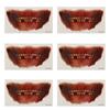 6 Sheets Halloween Face Tattoo Sticker Scars Bloody Temporary Waterproof Mouth Makeup Tattoos Type 1