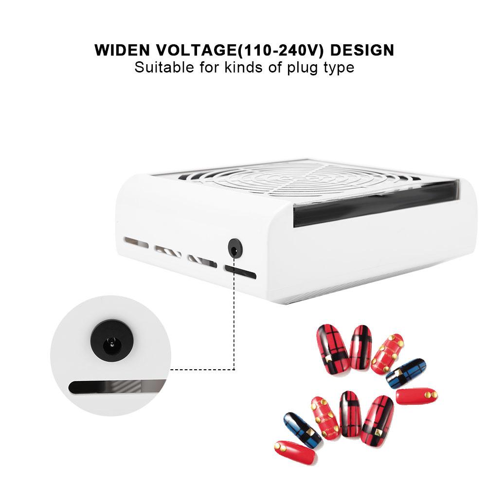 40W Nail Suction Circle Nail Dust Suction Fan Dust Collector Manicure Machine