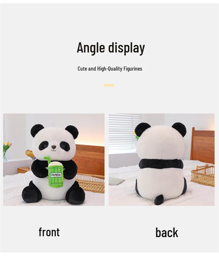 Entzückendes Panda Milchtee Plüschtier Kissen für Mädchen und Kinder