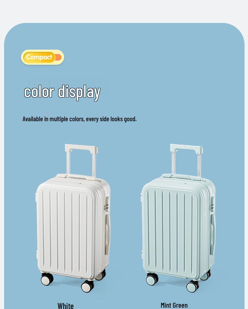 Langlebiger 2025 Universal-Rad-Handgepäckkoffer mit Kombinationsschloss für Studenten