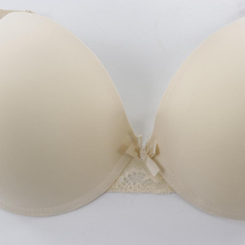 Women Small Size Bra Thin Mold Cup Bow Lace Push Up Bras Comfortable  with Wire Brassiere 75B - 85B -9863