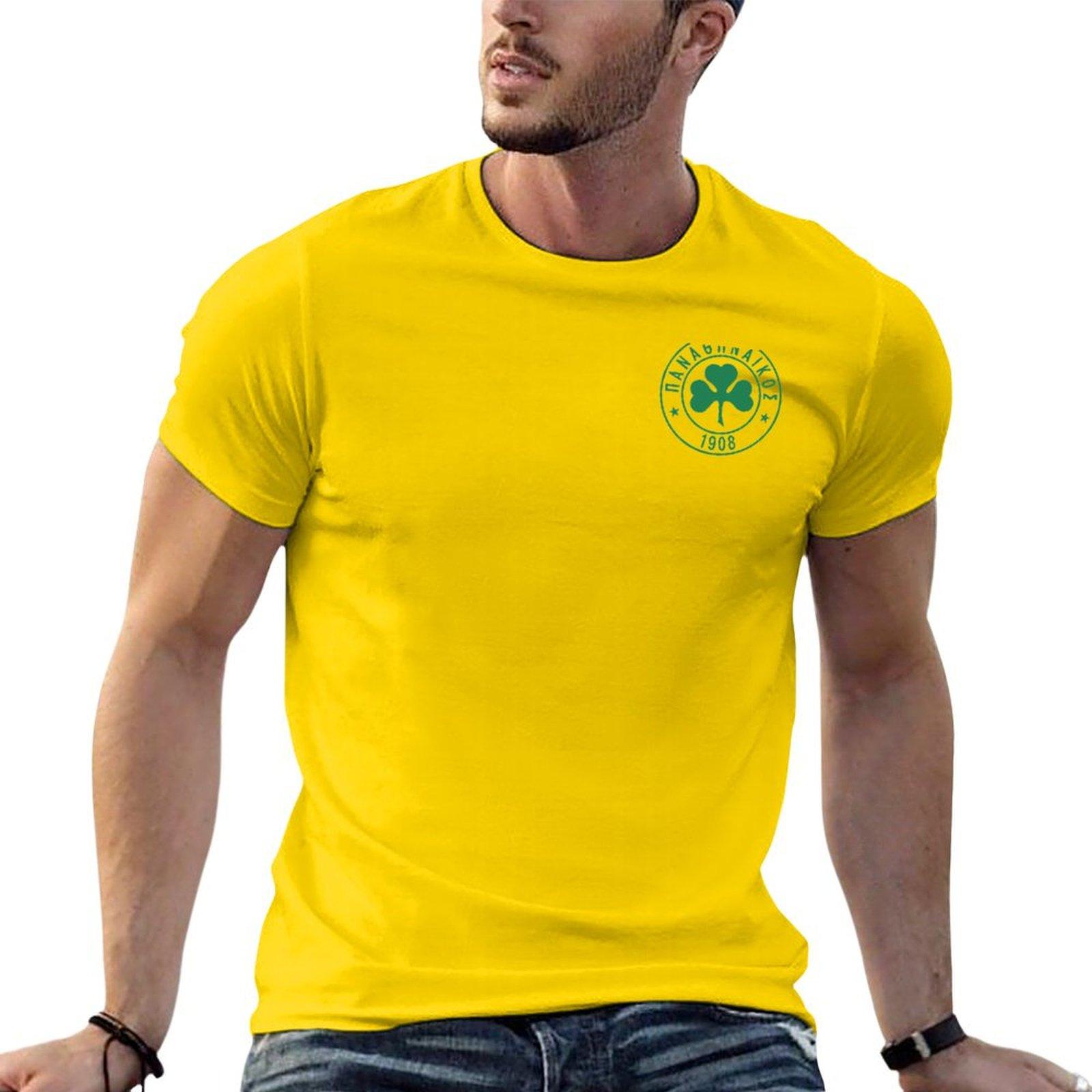 

Panathinaikos T-Shirt anime stuff street wear graphic tees for men L