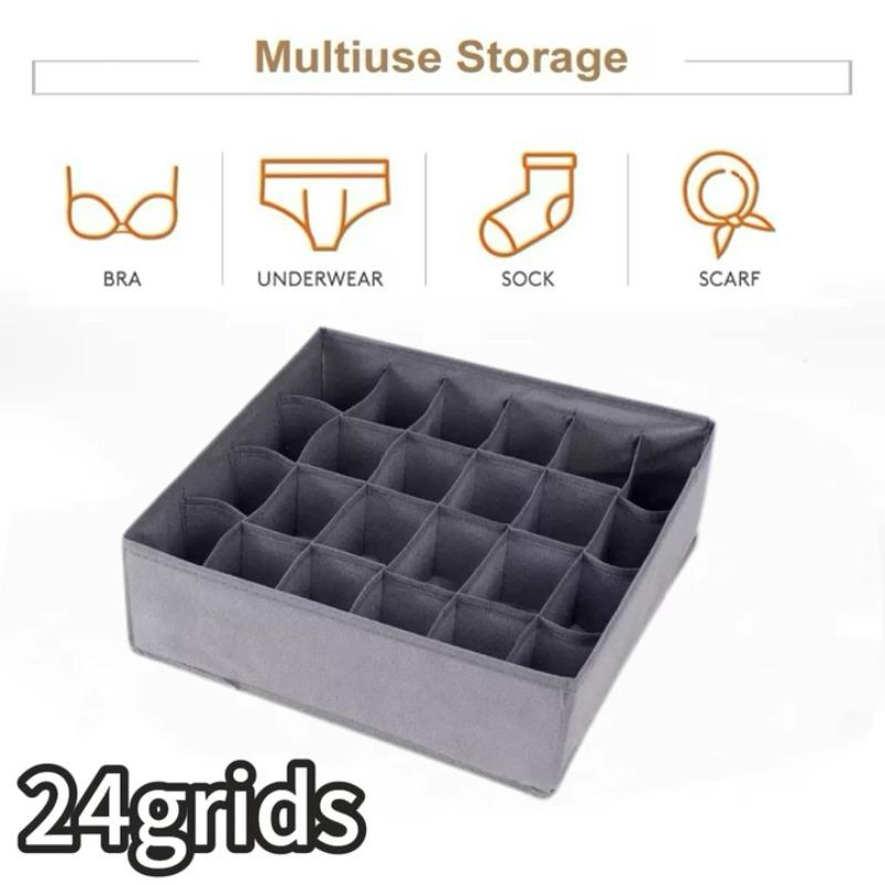 Socks Underwear Organizer Storage Box Washable Odorless Storage Box Drawer Organizer for Lingerie Bras Socks Leggings Organizers