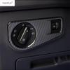 Car Head Light Lamp Switch Control Panel Decoration Cover Trim For Volkswagen VW Tiguan MK2 2016 -  Carbon Fiber Accessories