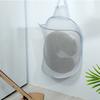 Hanging Laundry Hamper Foldable Space Saving Wall Hanging Laundry Basket for Bathroom Gray