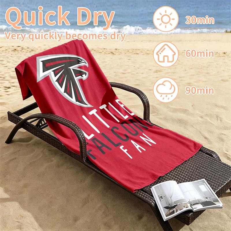 Atlanta Falcons Beach towels also serve as bath towels summer essential a musthave for the outdoors the beach and the pool
