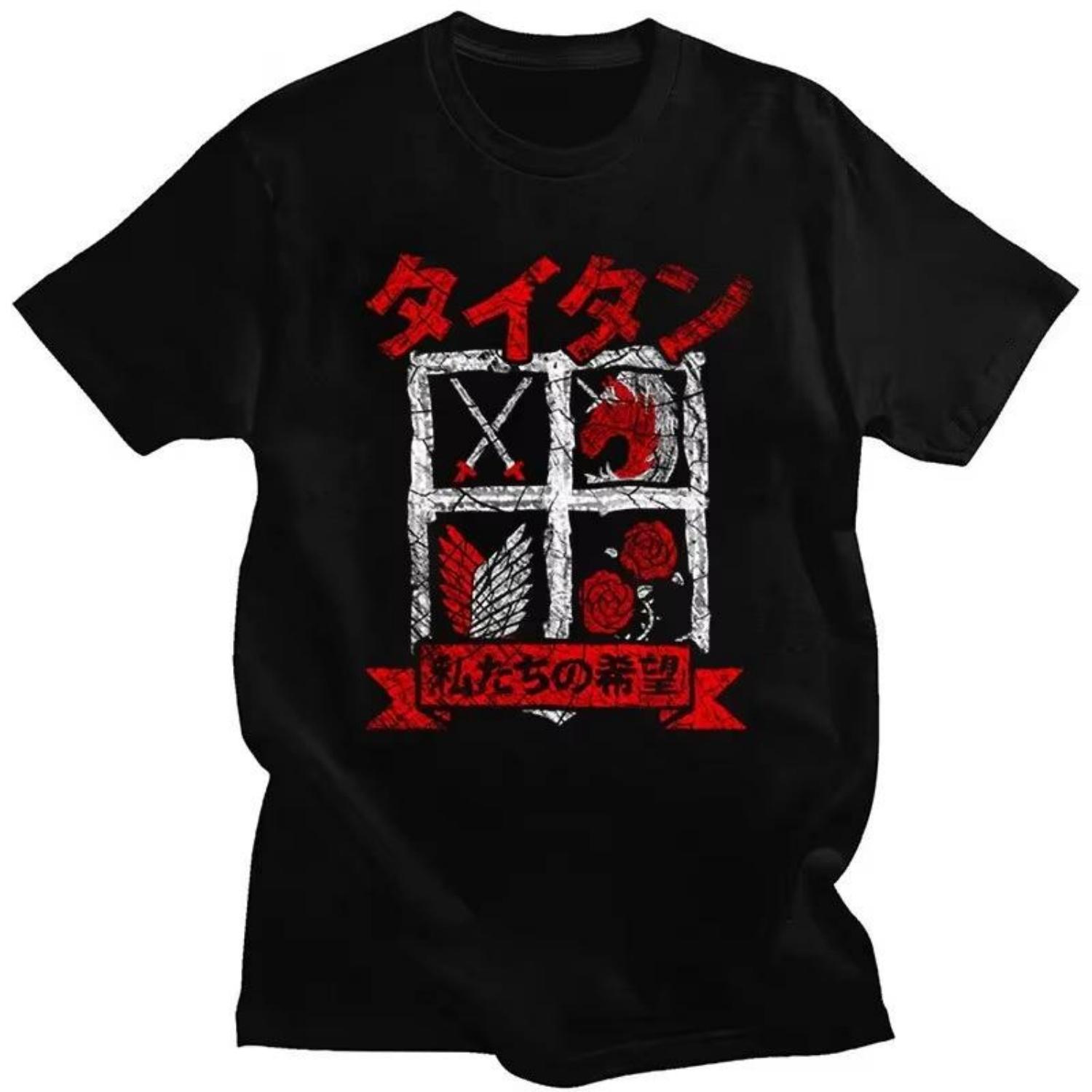 2026 New Attack On Titan Mens Tshirt Alan Yeger Tsuneo Akerman Amine Arnold Japanese Anime Summer Shortsleeved S