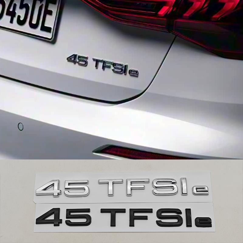 NEW 3D ABS Car Letters Logo A3 45TFSIe Badge Rear Trunk Sticker Decals For  Audi A3 45 TFSI e 8Y Auto Tail Marking Accessories