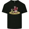 Christmas Beach Santa Clause & Snowman Mens Light Cotton T-Shirt Unisex T-Shirt