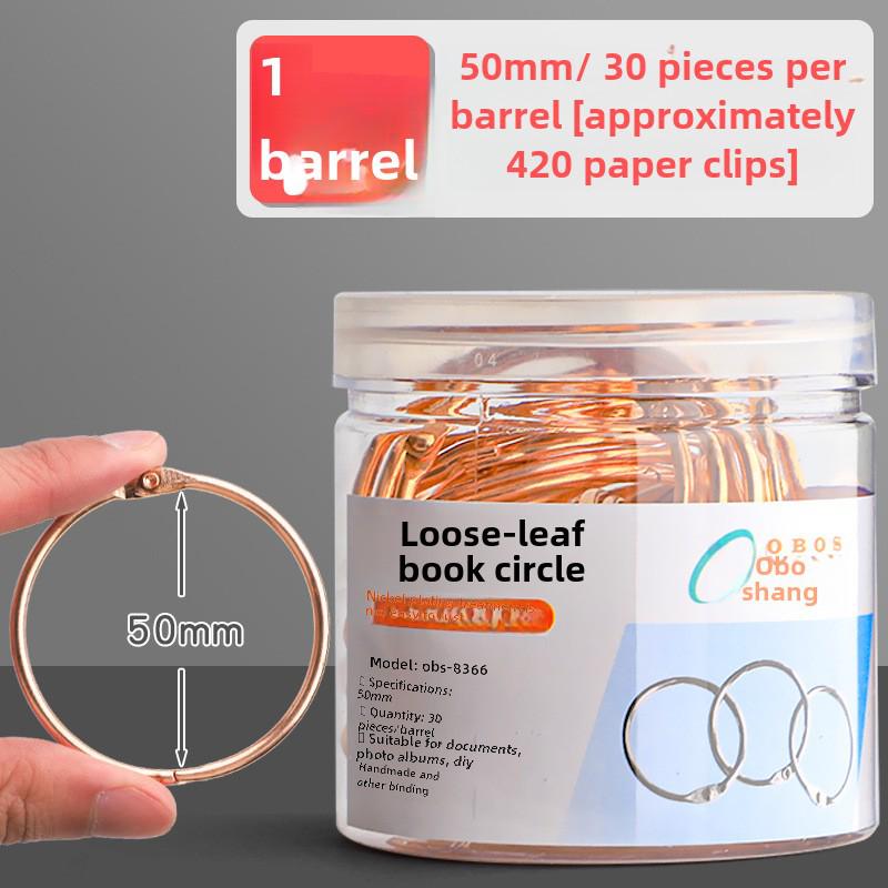 Segregator na karty w luźnych arkuszach, kółka segregatora, żelazne kółko do książki