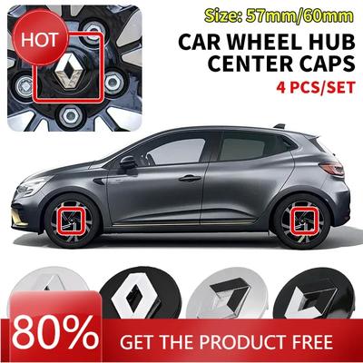 2026 Fierbinte Pentru Jante Renault Pentru Renault Megane 2 3 Clio 4 Trafic Captur Embleme Kangoo Zoe 4 BUC 57mm 60mm Capac Centru Roată Mașină