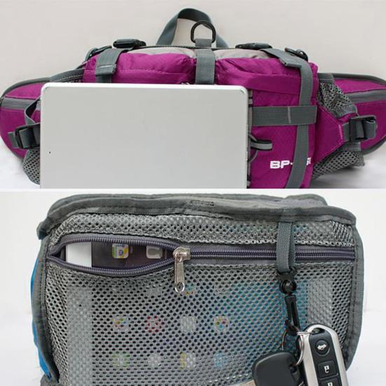 Wandel Heuptas Waterdichte Outdoor Heuptas met 2 Waterfleshouders Jacht Lumbaal Rugzak voor Kamperen Fietsen Vissen