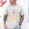 Happy New Year 2026 Celebration Party Lover Baloon Firework Short Sleeve Cotton Top All Seasons Casual Fashion Comfortable Tees