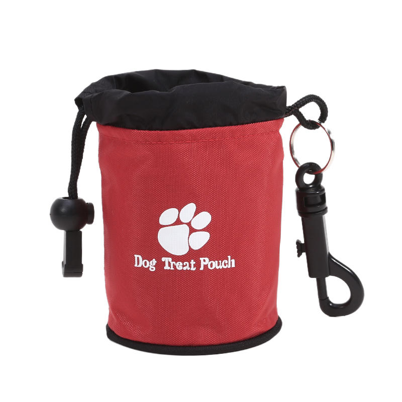 Portable Dog Training Bag Outdoor Dog Treat Pouch For Training Feeding Bag Drawstring Pets Trainer Waist Bag For Dog Snacks