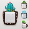 Cartoon Fluorescent Switch Sticker Cover Room Decor Moon Stars Sticker Switch Sticker Luminous Switch Outlet Affiche Decoration
