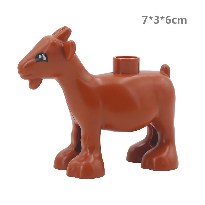 

Крупногабаритные строительные блоки, совместимые с большими фигурками, кирпичи для фермы, ранчо, животные, домашние животные, пони, собаки, дети, сборка, развивающие игрушки