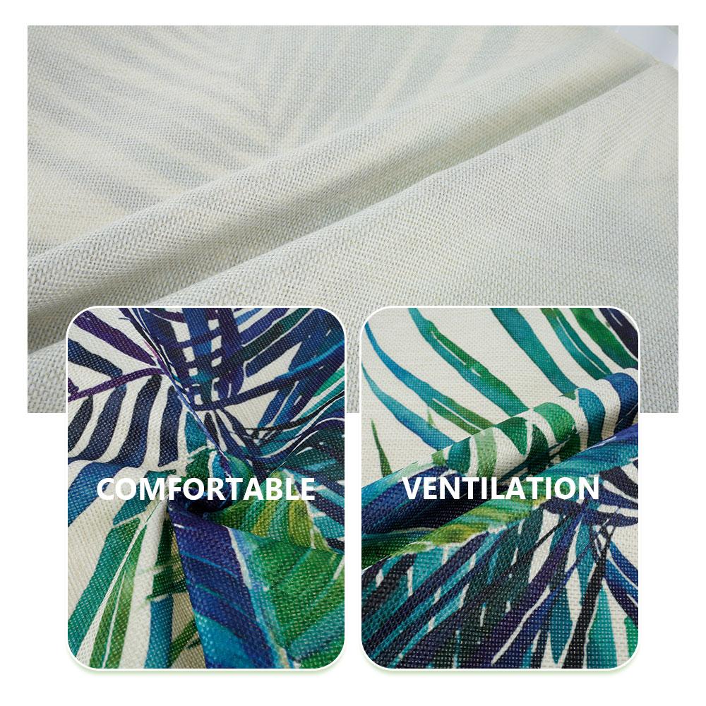 Throw Pillow Covers Waterproof Cushion Throw Pillow Cover Breathable Comfortable Tropical Plants Decoration Square Pillowcase