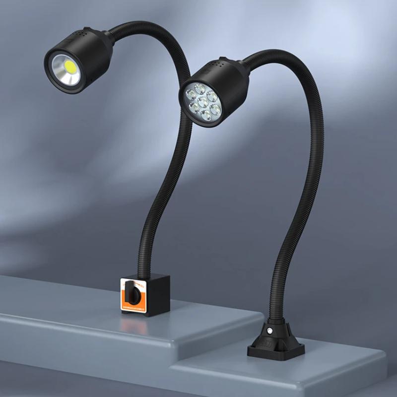 Led Machine Tool Work Lamp Strong Magnetic Lamp Universal Hose Lighting Lathe Tire Expansion Repair Special Industrial Desk Lamp