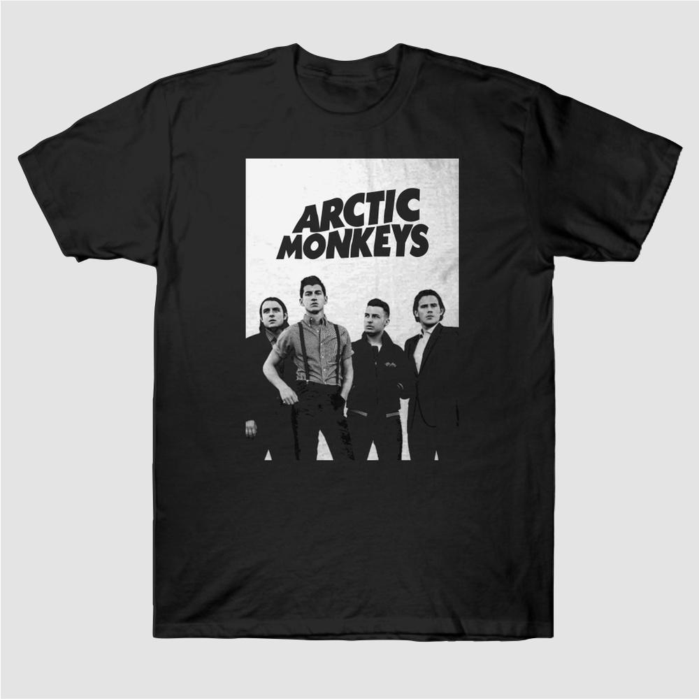 2025 New MVintage Arctic Monkeys Shirt Short Sleeve T-shirt Men Women Loose Norwegian Y2k Black Metal Rock Band Half Sleeve