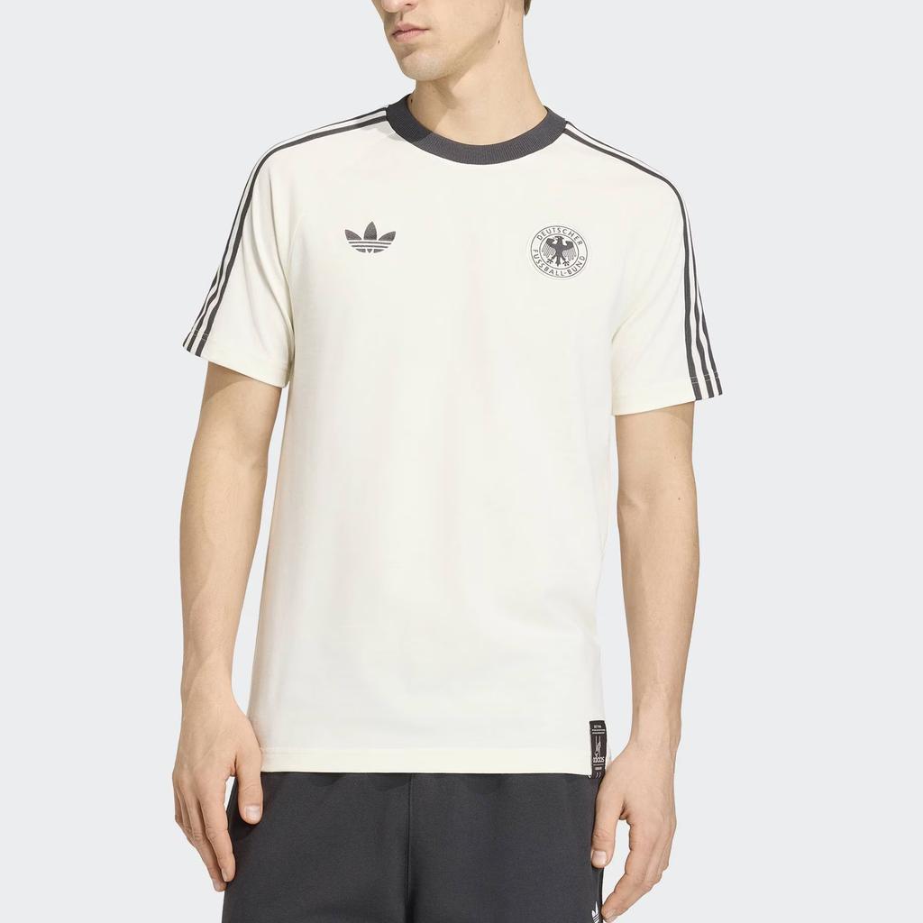 adidas Originals T-Shirts Herren Jade Weiß Rundhalsausschnitt Moderat KG5098