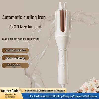 Portable 32mm Automatic Curling Iron – Large Waves, Hair-safe, Dorm-friendly Styling Tool