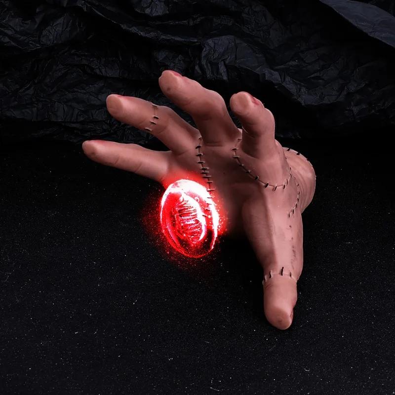 Wednesday Addams Pvc Ding Hand Cosplay Addams Familie Figurine Woondecoratie Bureau Ambachten Halloween Feest Kostuum Rekwisieten