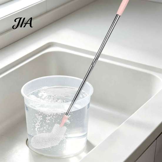Effortless Cleaning Tool for Mineral Water Barrels Extra Long Stainless Steel Bucket Brush, Flexible High Density Bristle Durable Household Dispenser
