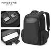 Men's Backpack, Kingsons 15.6'' Laptop Business Waterproof 23L Travel Bag with Luggage Strap, Durable Polyester Commuter Daypack