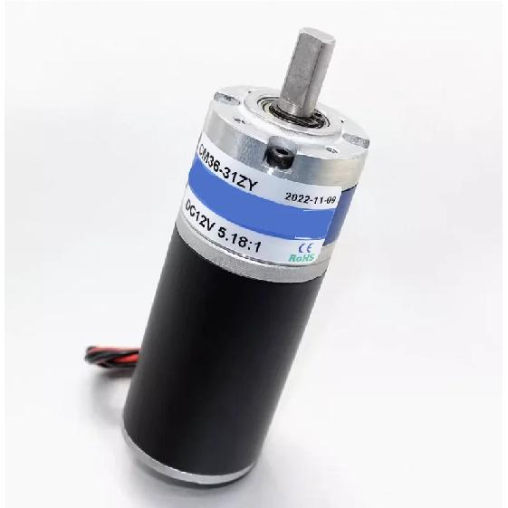 100KG 36MM 36ZY 12V/24V Całkowicie Metalowy Silnik z Przekładnią Planetarną Mikro Silnik DC Silnik Rury Stalowej Wysoki Moment Obrotowy Wał w Kształcie D/H