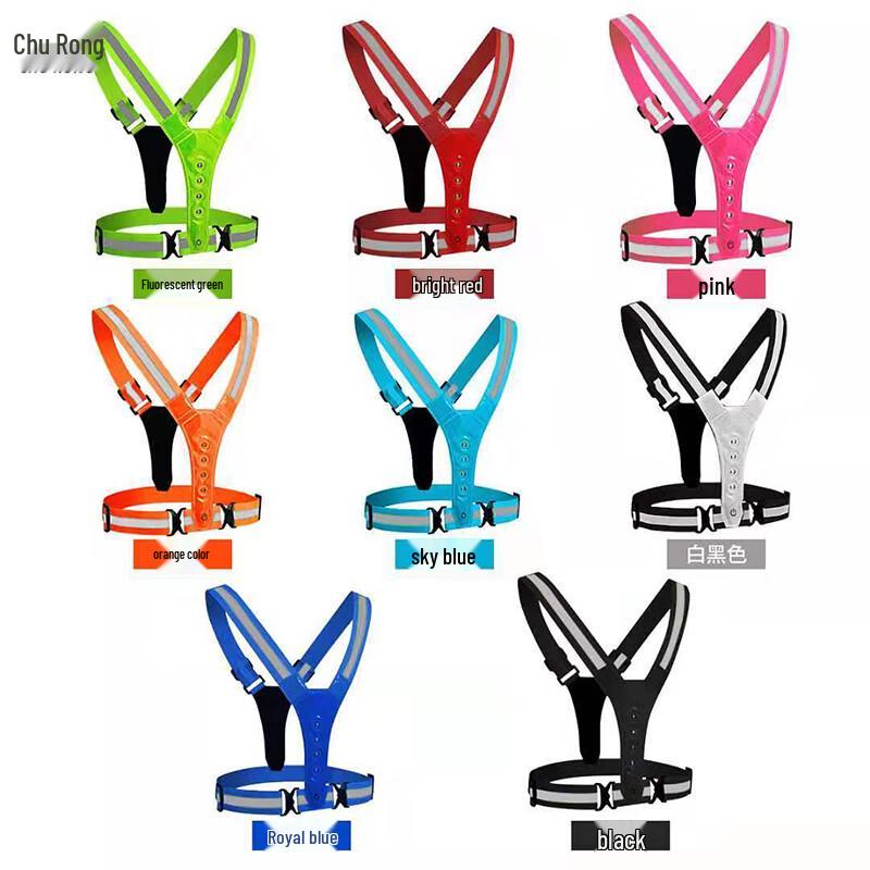 LED Reflective Safety Vest for Running & Cycling