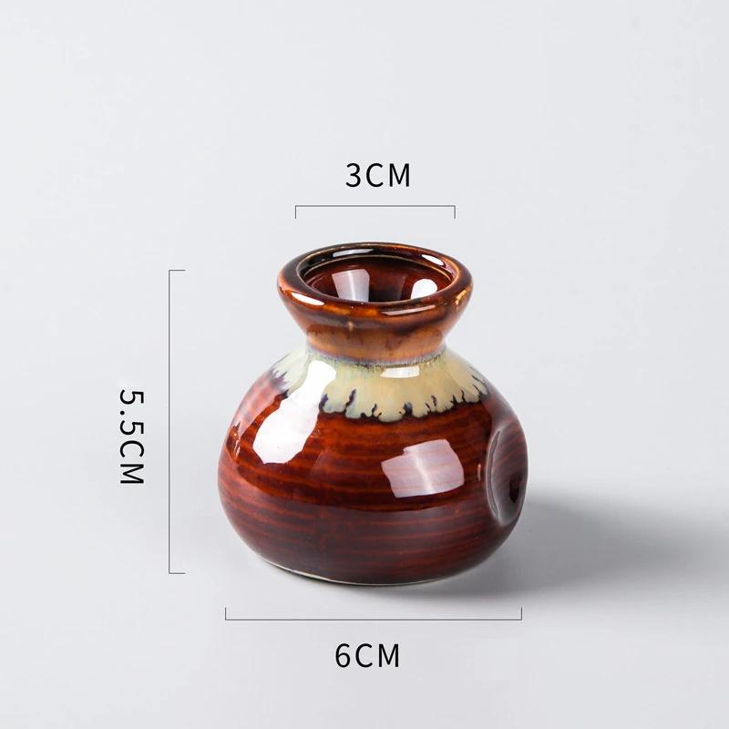 Ceramic kitchen household tableware Japanese sashimi sushi small can bottle dry ice cup creative plate Decoration shop Plate-B