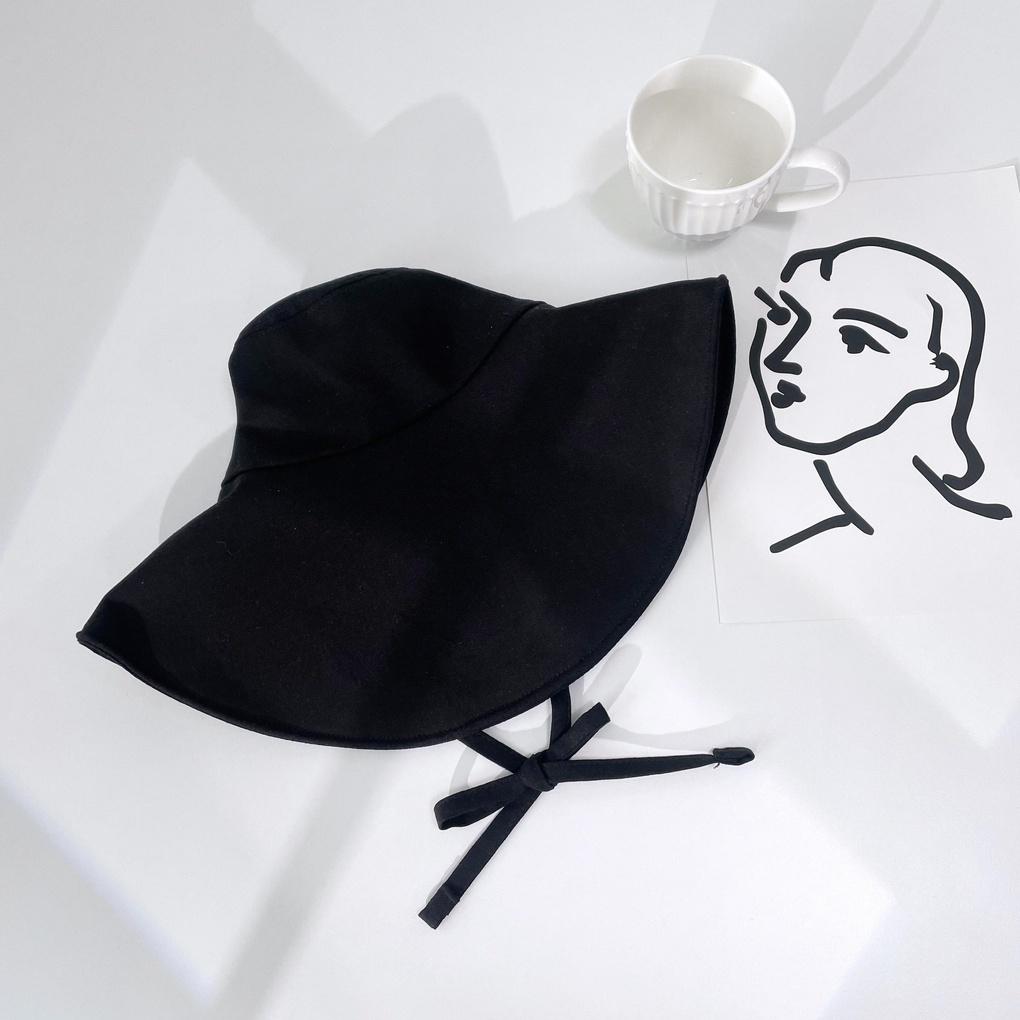Men's and Women's Daily Bucket Hat Linen Bucket Hat with Wide Brim