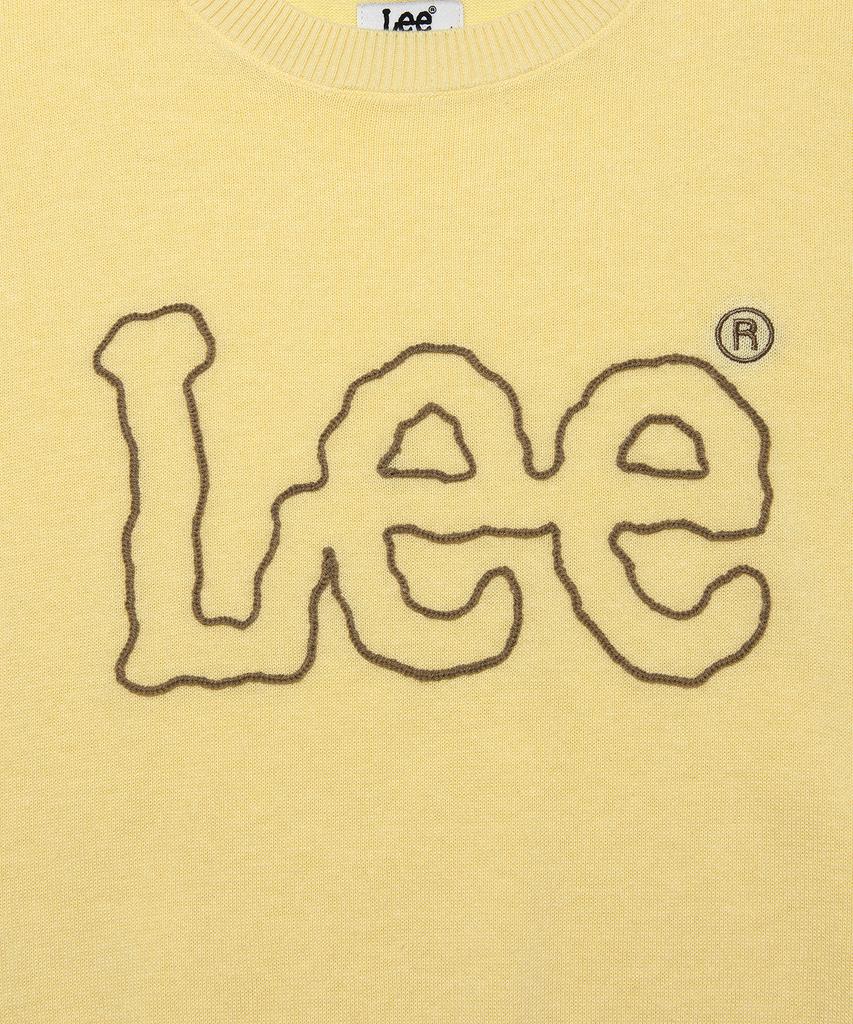 LEE Big Twitch Logo Linen Blend Knit Lemon