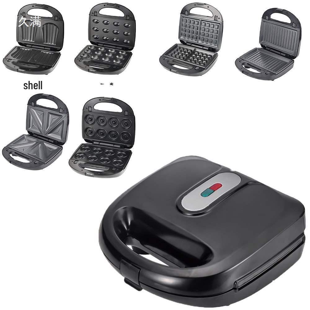 6-in-1 Sandwich and Waffle Maker - Panini, Toast, Bread & Breakfast Machine