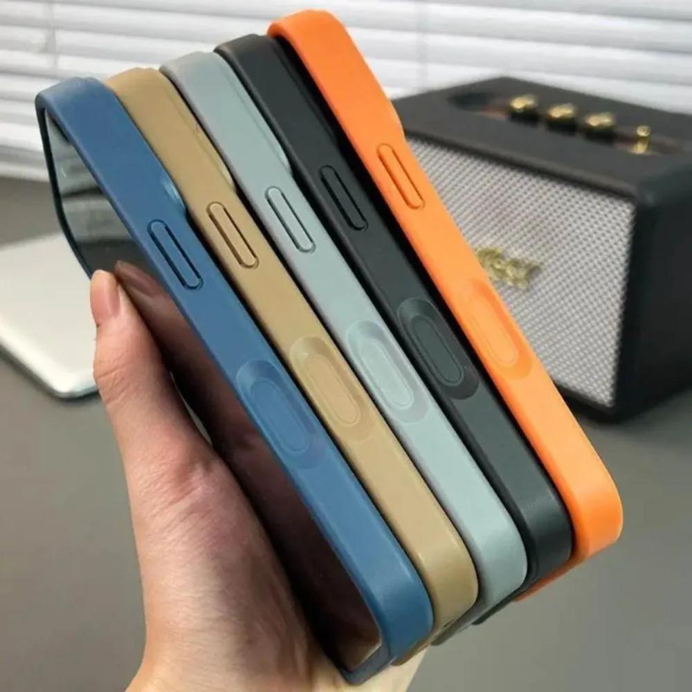 Luxury Soft Frame For Magsafe Clear Acrylic Case For iPhone 17 Pro Max Air 16 Funda 15 14 13 12 Pro Max 11 Shockproof Hard Cover