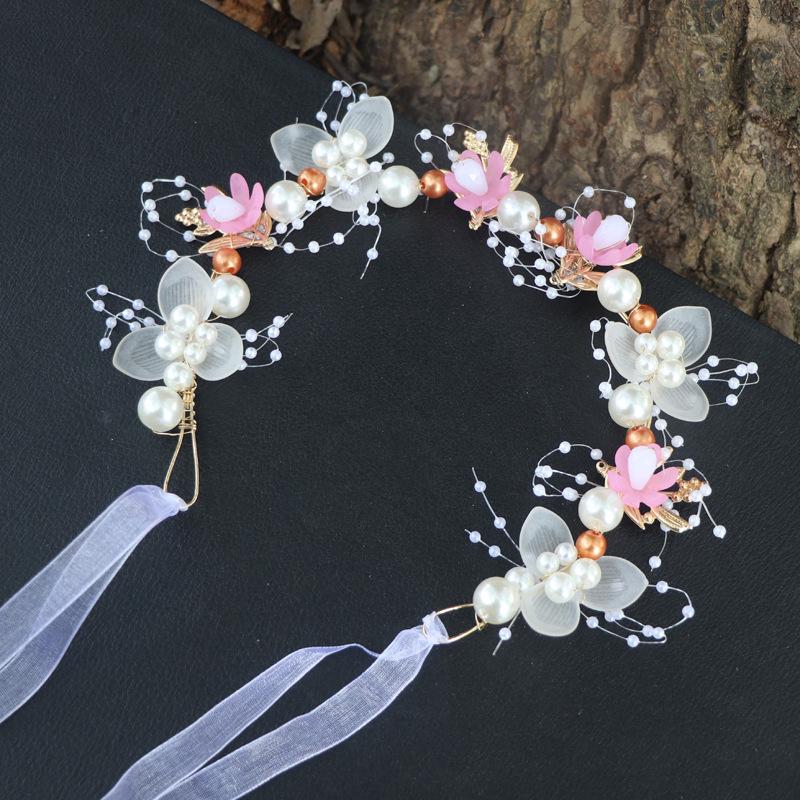 Floral Mori Style Headband for Girls - Fairy Princess Wreath Accessory