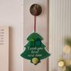 Christmas Pendant Xmas Tree Stocking Shape 2D Acrylic Seaside Festive Decoration with Lanyard Beach House Holiday Decor
