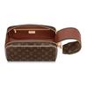 Louis Vuitton Dopp Kit Classic Vintage Print Zipper Closure Coated Canvas With Leather Trim Toiletry Bag Men Toiletry Bag Brown M44494
