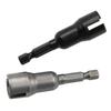 1/4'' Hexagon Shank Wing Socket 65mm Length Butterfly Socket Long Power Wing Nut Drive 12mm Slotted Socket