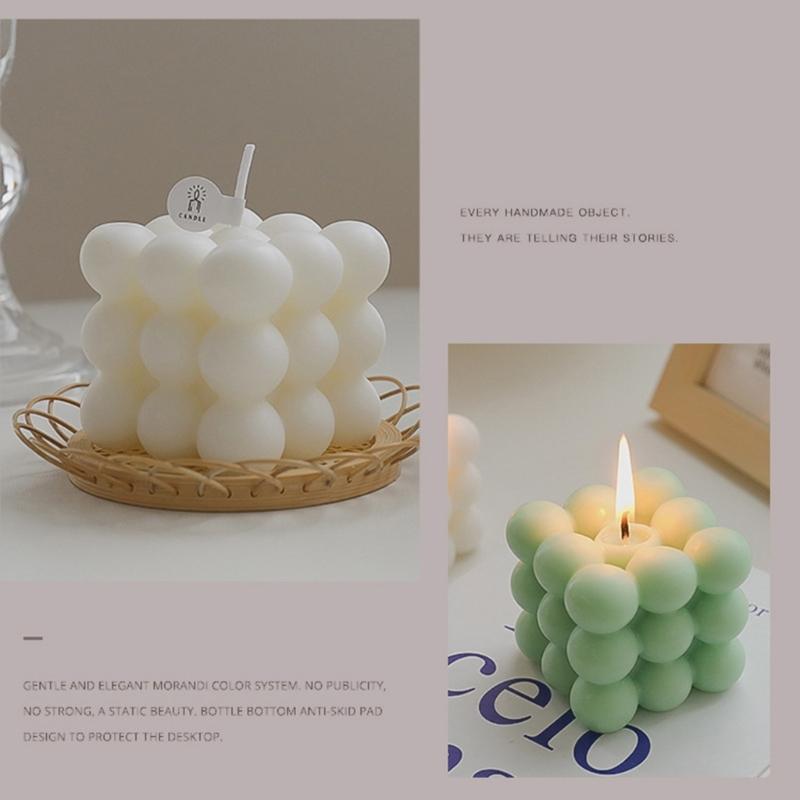 6x6cm Cube Candle Aroma Scented Candles Natural Soy Wax AromatherapyFragrant Birthday Gift
