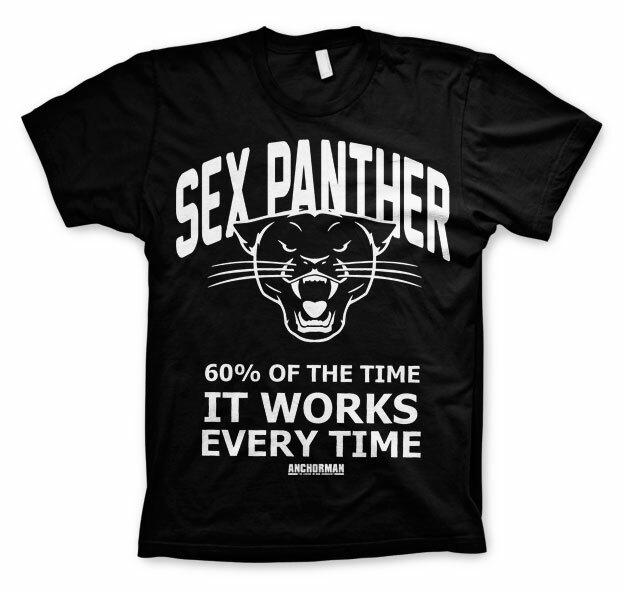 Officially Licensed Anchorman Sex Panther Men S T-Shirt S-XXL Sizes S