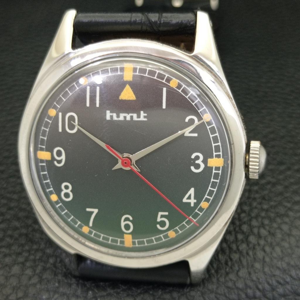 INDIAN VINTAGE HMT HAND-WINDING MENS BROWN COLOR DIAL WATCH A702820-1 R211-a702820